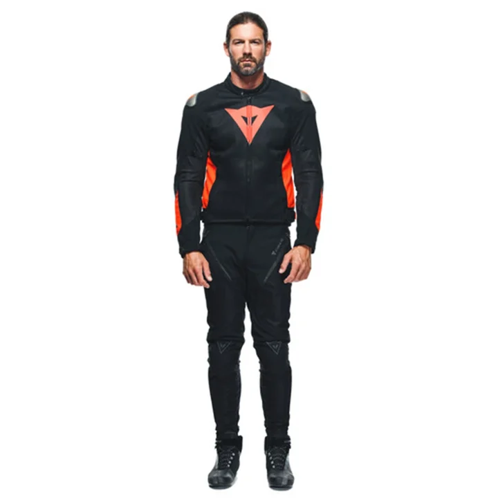 DAINESE CEKET/ENERGYCA AIR TEX JACKET- BLACK/FLUO-RED