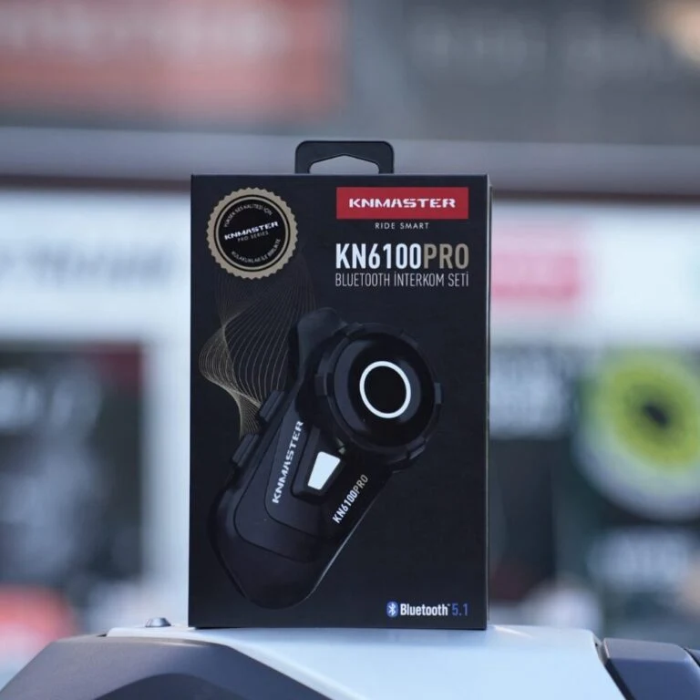 Knmaster KN6100 PRO Motosiklet Kask İnterkom Bluetooth Kulaklık Seti (43 mm Büyük Kulaklık)