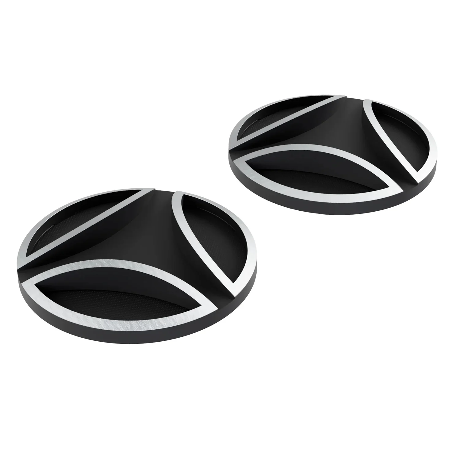 MOMO/METAL SIDE COVERS FGTR BLACK SILVER N