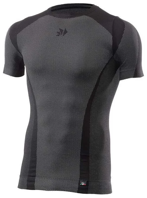 SIX2 TS1 V2 4 MEVSİM TERMAL T-SHIRT SİYAH KARBON