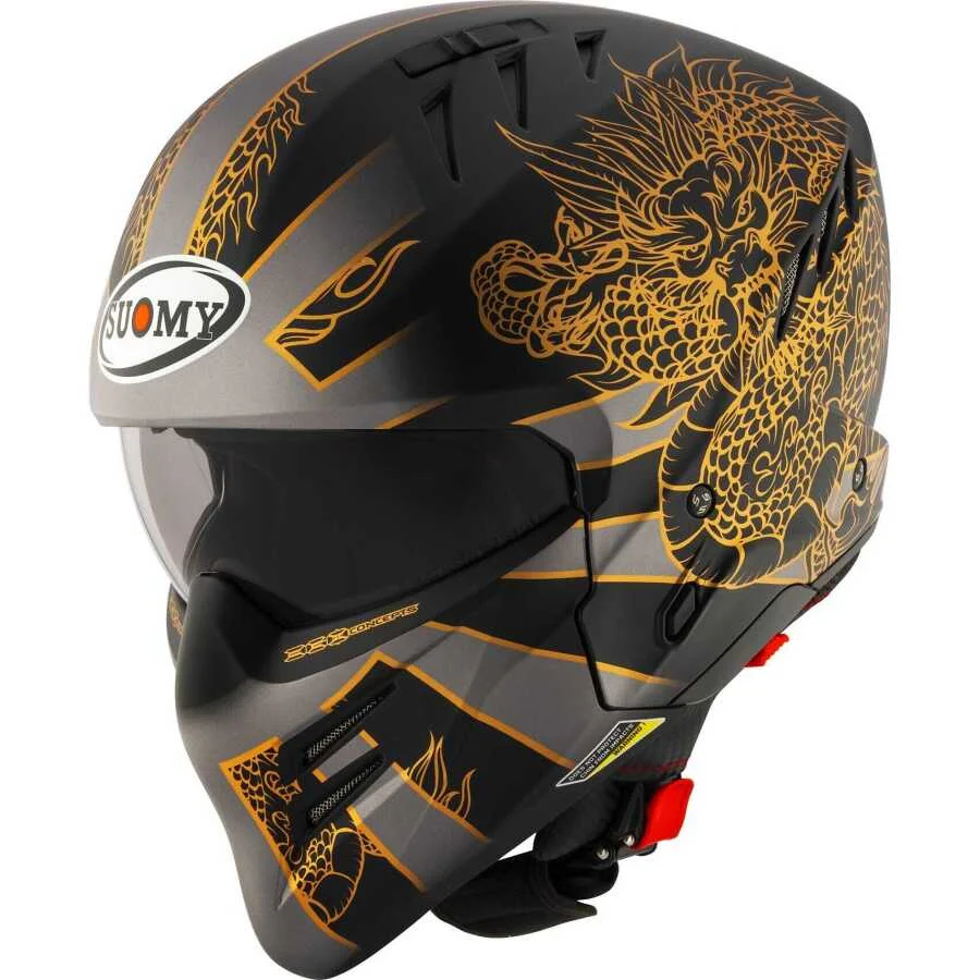 SUOMY ARMOR KASK DRAGON MAT GRİ