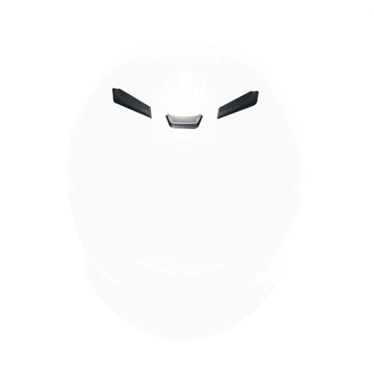 AGV-KIT FRONT VENTS EXTERNAL PART K6 MATT BLACK
