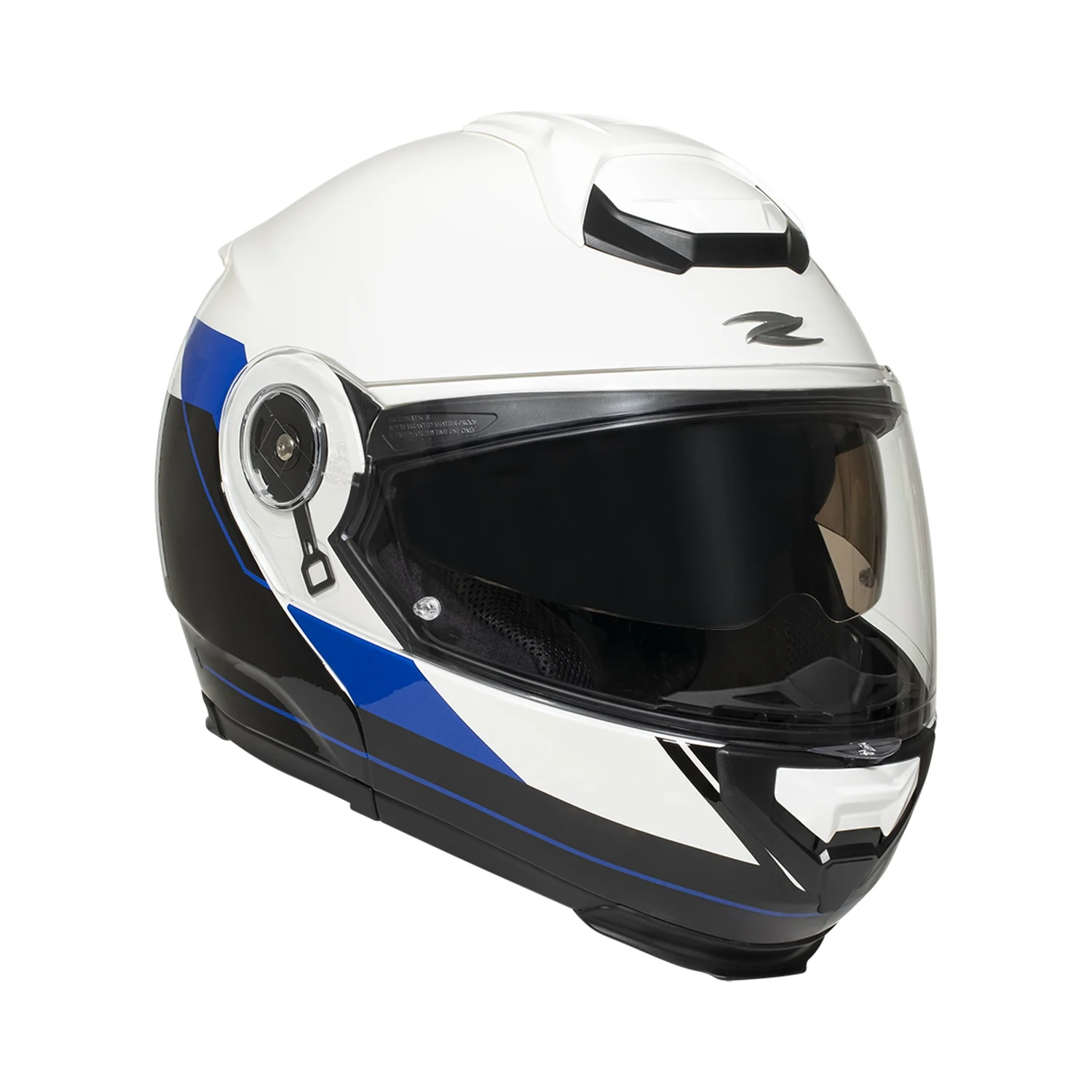 ZEUS KASK/ZS-3050DA BE7 PEARL WHITE BLUE