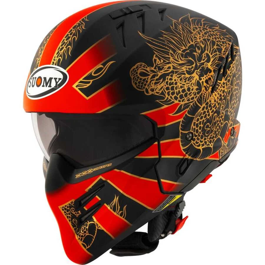 SUOMY ARMOR KASK DRAGON MAT KIRMIZI