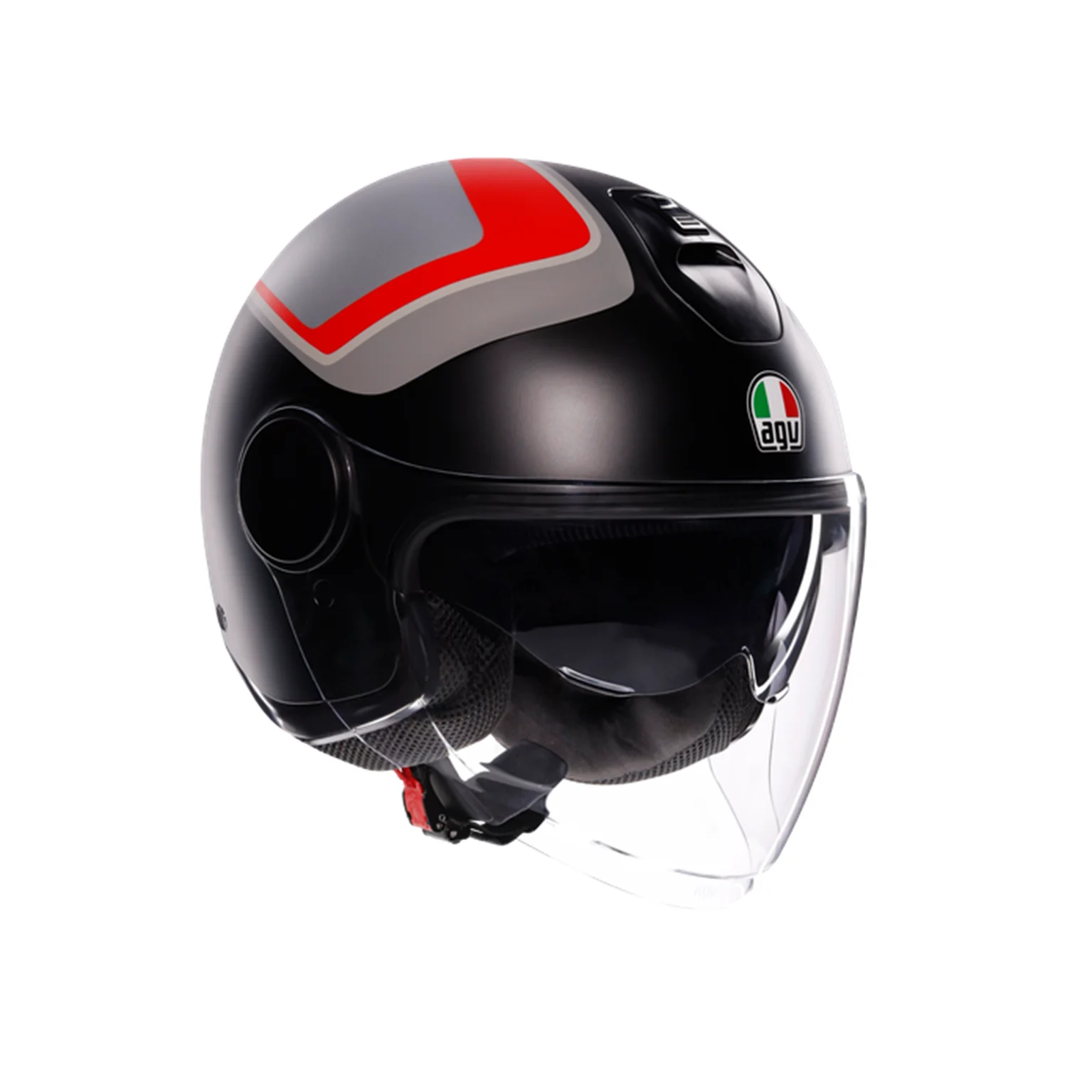 AGV KASK/ETERES SCAGLIERI MATT GREY RED